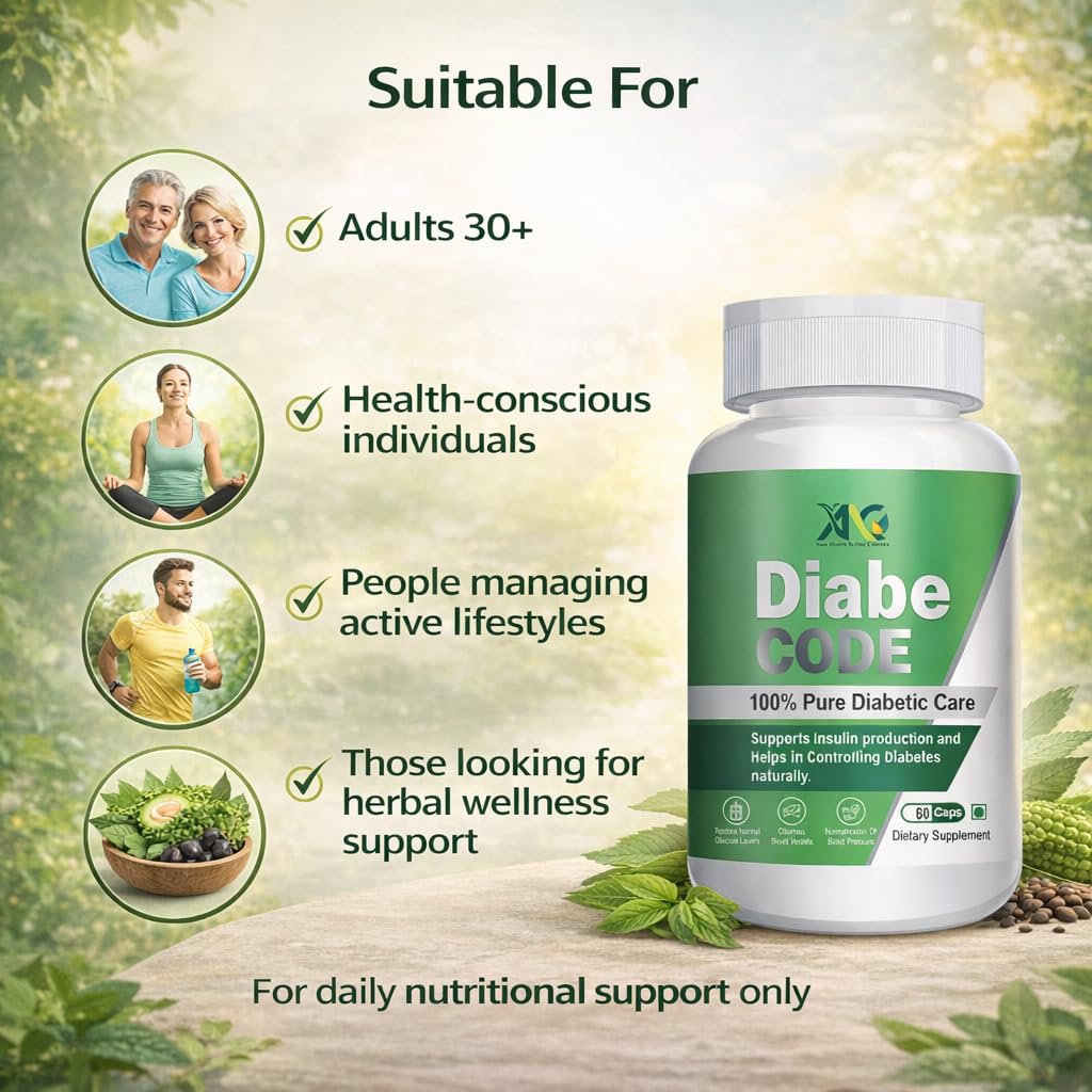ANC DiabeCode 750mg (60 Capsules) Support Endocrine Health & Diabetes Control Insulin Resistance | Supports Healthy Energy | Normalize Blood Sugar (DiabeCode)