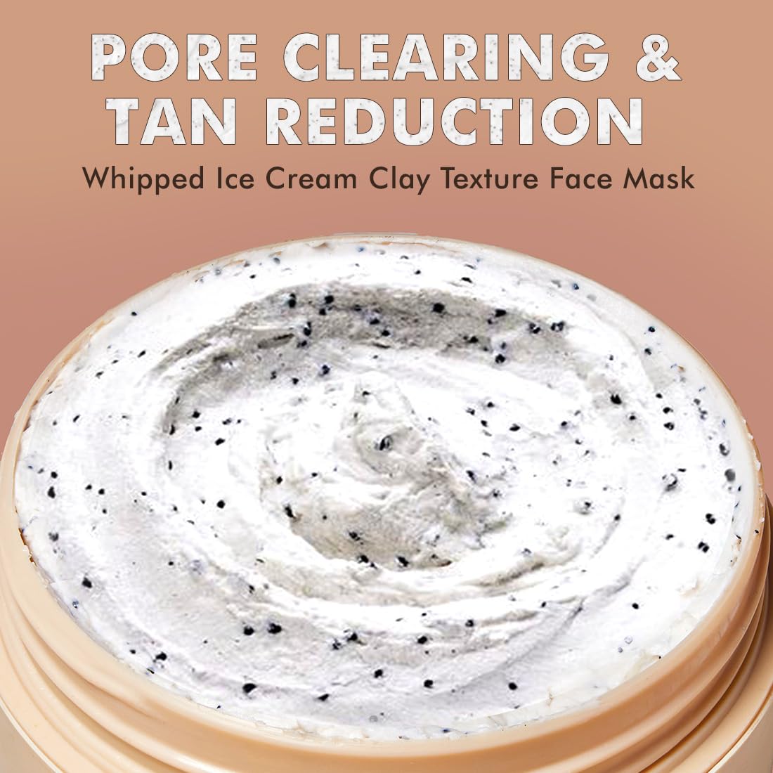 mCaffeine Pore Cleanse Coffee Cookie Detan Face Mask | 9% AHA BHA, 3% Charcoal Beads, Coffee Clay Mask | Reduces Blackheads | 10 mins Charcoal Face Pack | Detan