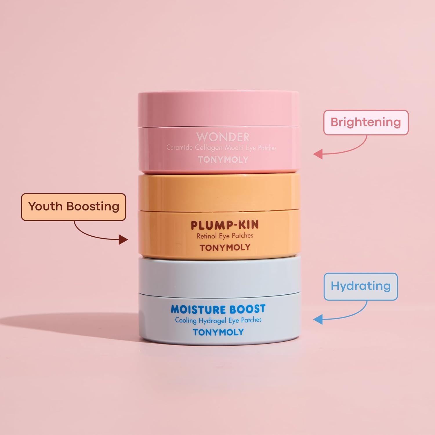 TONYMOLY Plump-kin Retinol Hydrogel Under Eye Patches – Hydrating & Refreshing Eye Patches with Retinol & Pumpkin Extract for Dark Circles & Puffy Eyes, 30 Pairs