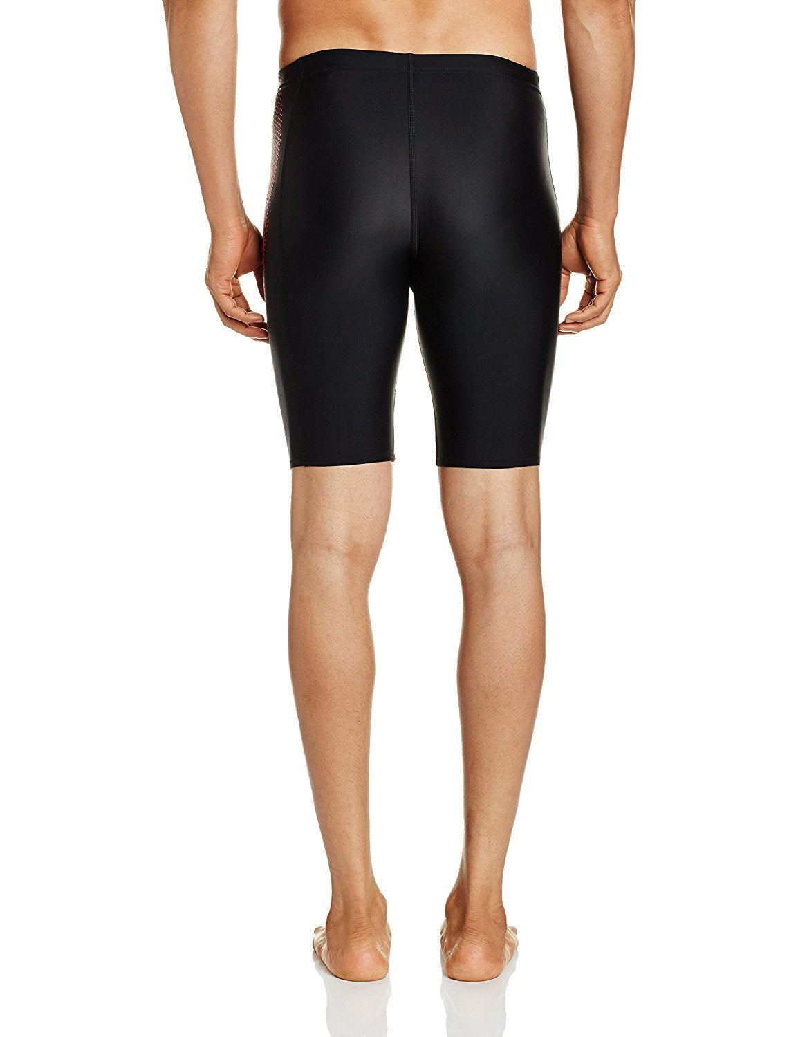 Speedo Men's Endurance 10 Sports Logo Jammer Black/Mango XS