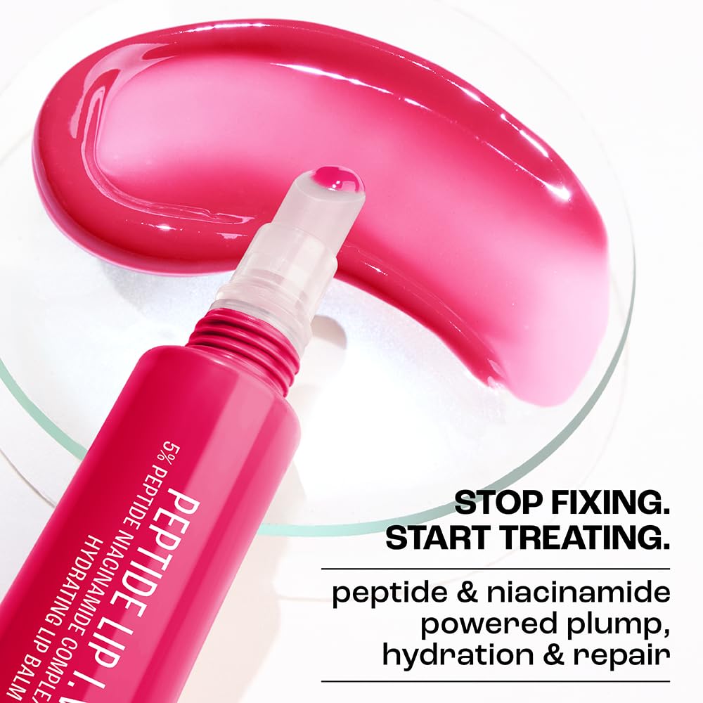 Lakme Peptide Lip IV with 5% Peptide-Niacinamide Complex, For Intense Hydration With A Serum-Like Texture That Visibly Plumps, Smoothens, and Repairs, Peptalk P