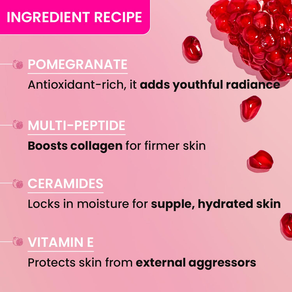 DOT & KEY Pomegranate + Multi-Peptide Anti Aging Cream With Spf 30 For Sun Protection|Reduces Fine Lines&Wrinkles|48Hr Intense Moisturization|Boosts Collagen|Fo