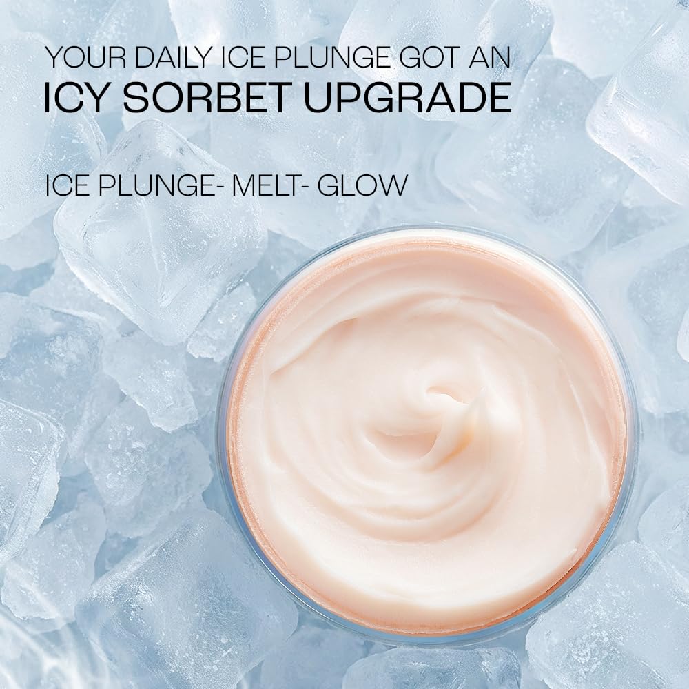 Lakmē Peach Milk Icy Sorbet Gel: First Ever Cooling Face Moisturizer with 2% Pro-Ceramides, Peptides & Pentavitin for Instant Ice-Plunge Glow & 24hr Barrier Rep