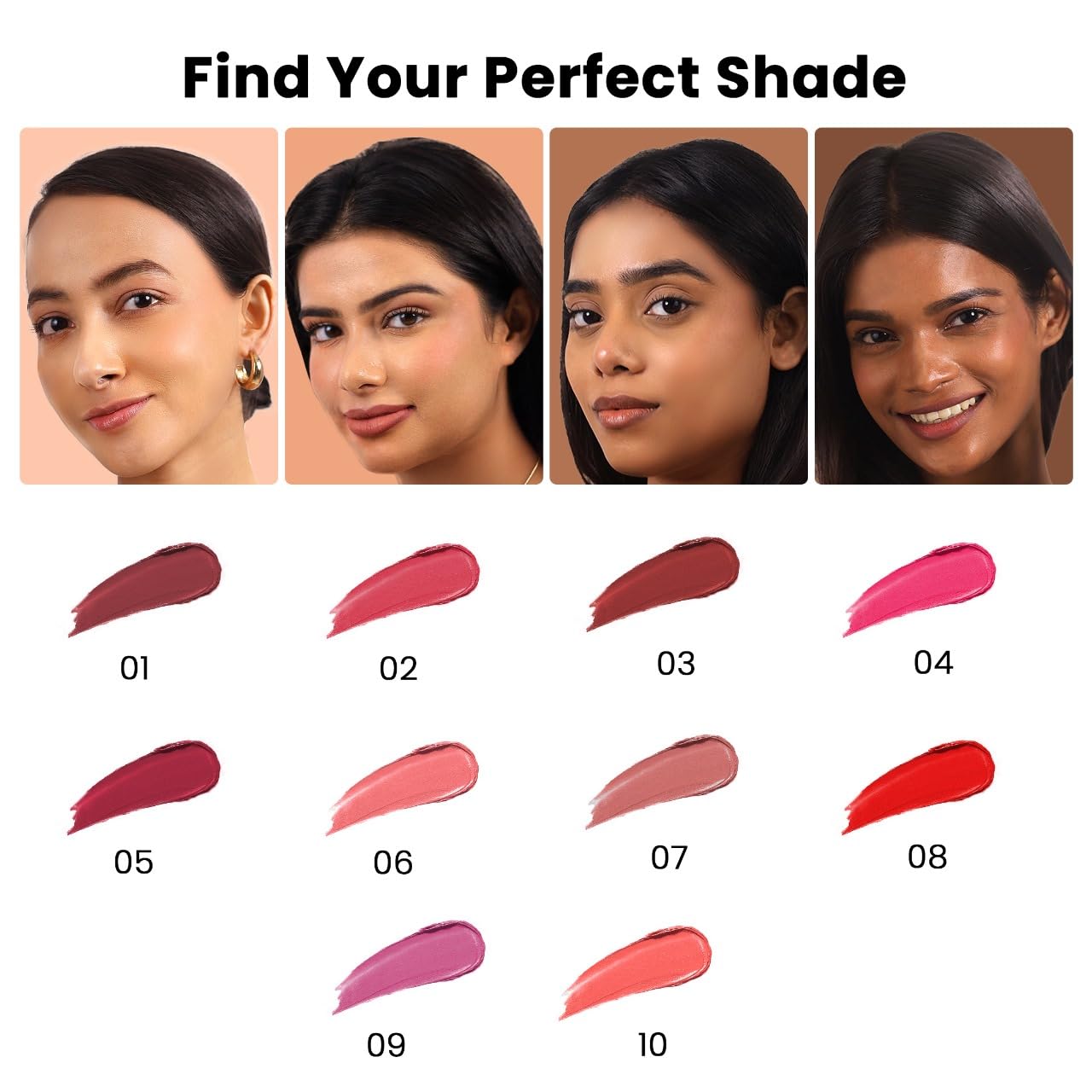 Recode Silky Matte Mini Liquid Lipsticks - 12.50 ml (1.25ml x 10)