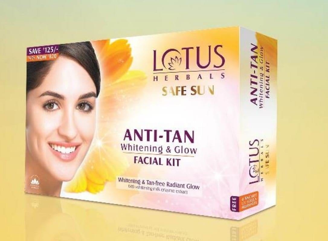Lotus Herbals - Safe Sun Anti Tan Whitening and Glow Facial Kit