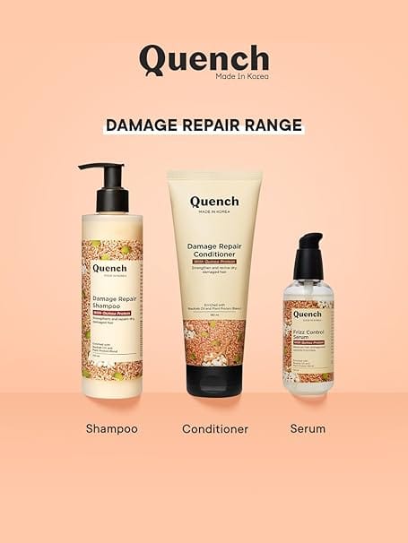 Quench - Damage Repair Conditioner with Quinoa Protein & Ceramides for Dry & Damaged Hair (180ml)
