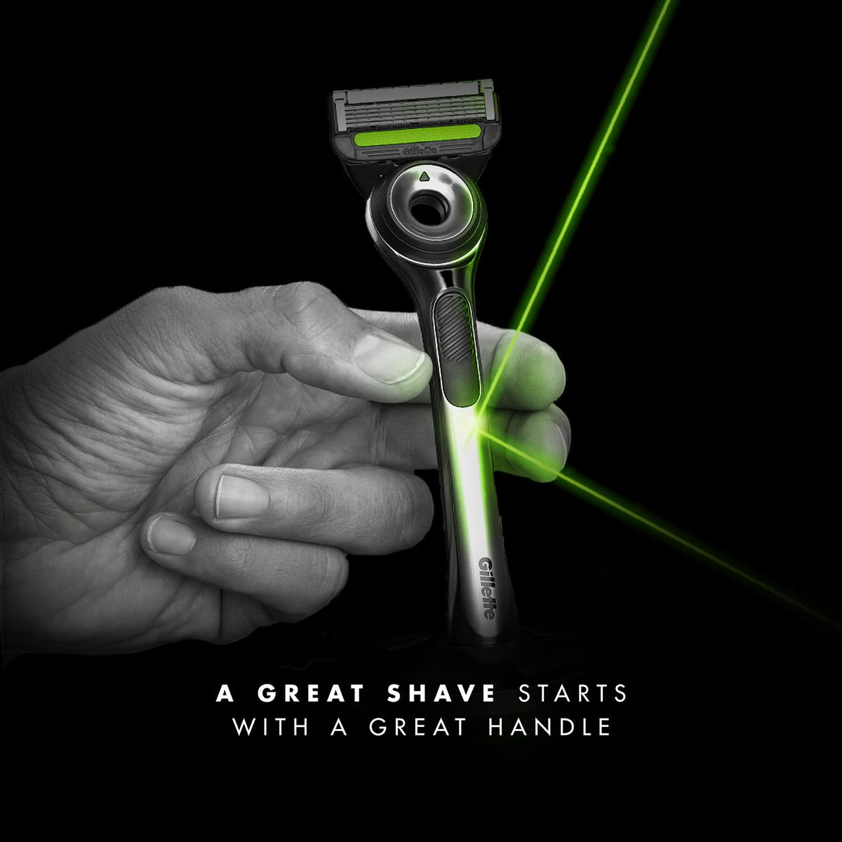Gillette Labs Razor For Men, With 2D Flexdisc Technology, Magnetic Stand, Exfoliating Bar, Metallic Handle, 5 Anti-Friction Blades,Precision Trimmer,Waterproof