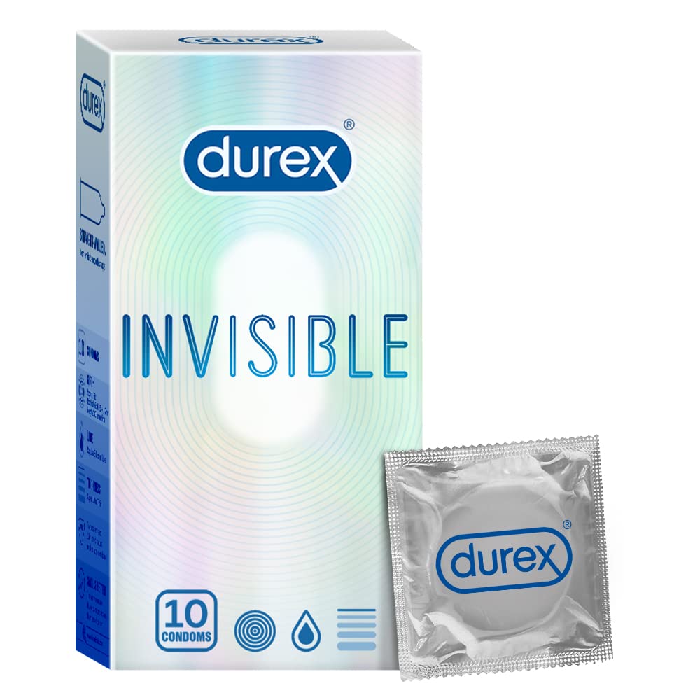 Durex Slide & Ride with Durex Invisible Condoms - 10 Count