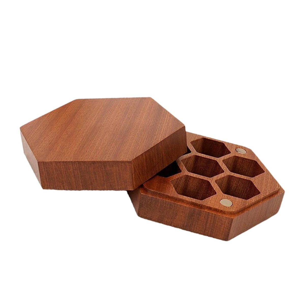 Wood Dice Storage Box Dice Holder Dice Case for Polyhedral Tabletop Dice