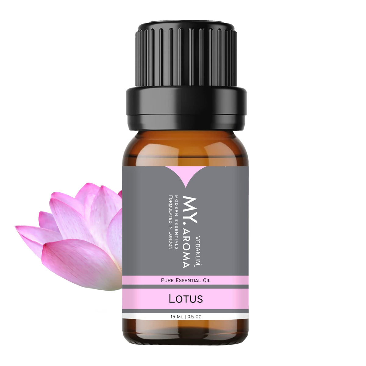 VEDANUM Essential Oil for Aromatherapy Fragrance Soap & Candle Making, DIY Projects Premium Organic (LOTUS), 15ml LOTS 15 ml (Pack of 1)