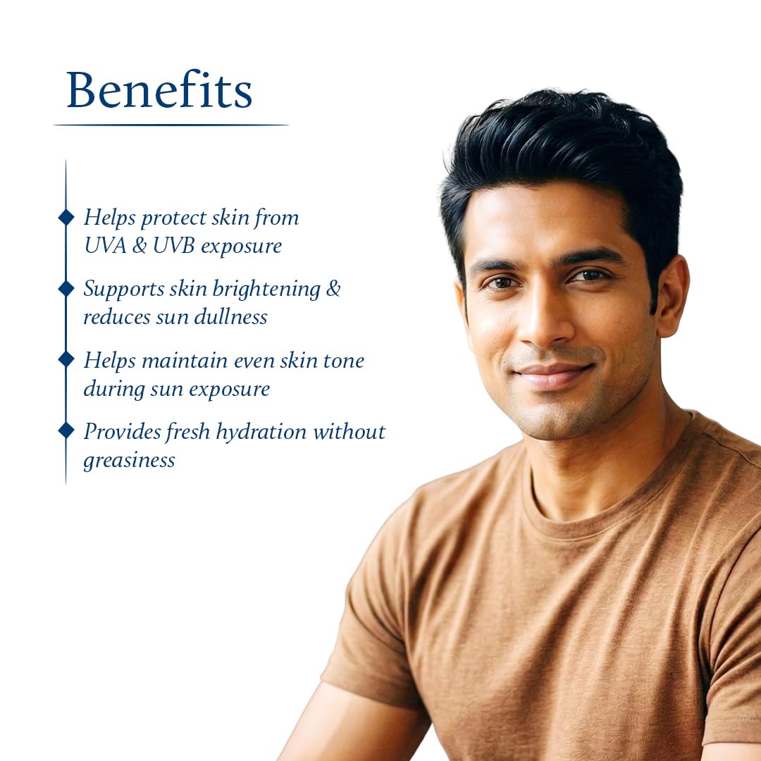 Blue Nectar Coconut Face Cream with SPF 30 Sunscreen for Men Ayurvedic