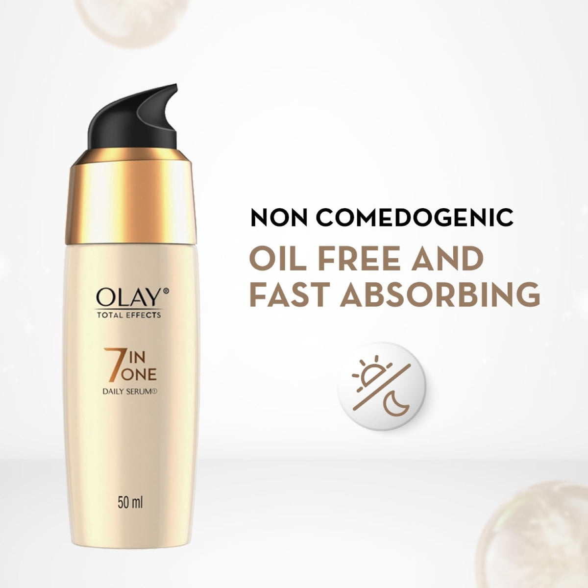 Olay Total Effects Serum |with Vitamin C, B5, Niacinamide, Green Tea |Fights 7 signs of ageing for glowing, hydrated and younger looking skin |Suitable for Norm