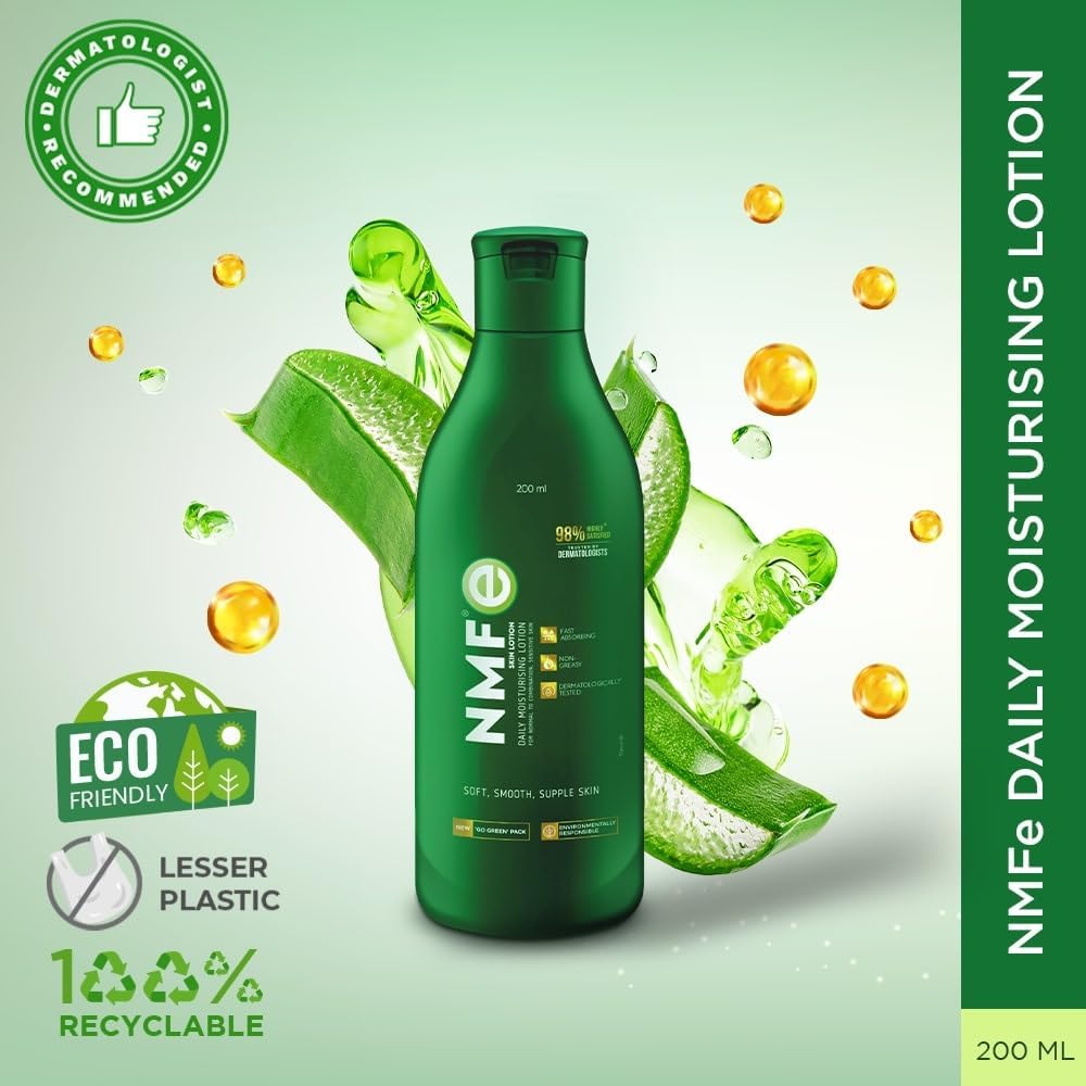 NMF-E Body Lotion for Dry Skin | With Natural Moisturising Factors (NMF), Aloe Vera & Vitamin E | Quick-Absorbing, Non-Greasy Body Moisturiser | For Women & Men