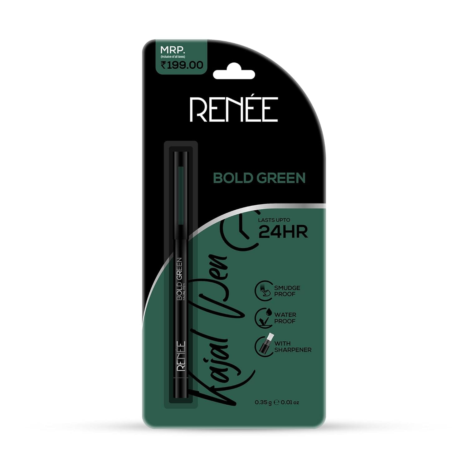 RENEE - Kajal Pen Bold Green - 0.35gm