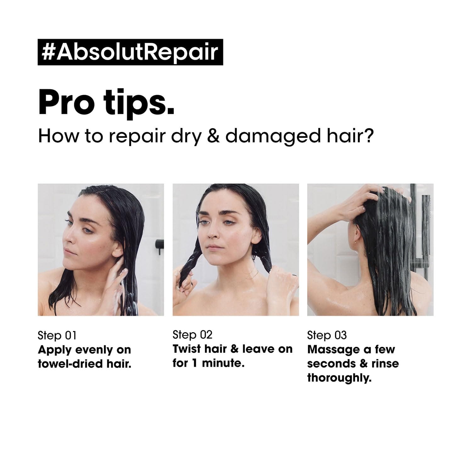 Loreal - Serie expert Absolut Repair Masque Gold Protein + Omega - 9 (490g)