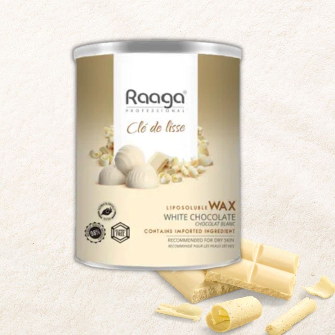 Raaga - Professional White Chocolate Liposoluble Wax For Body (800mL)