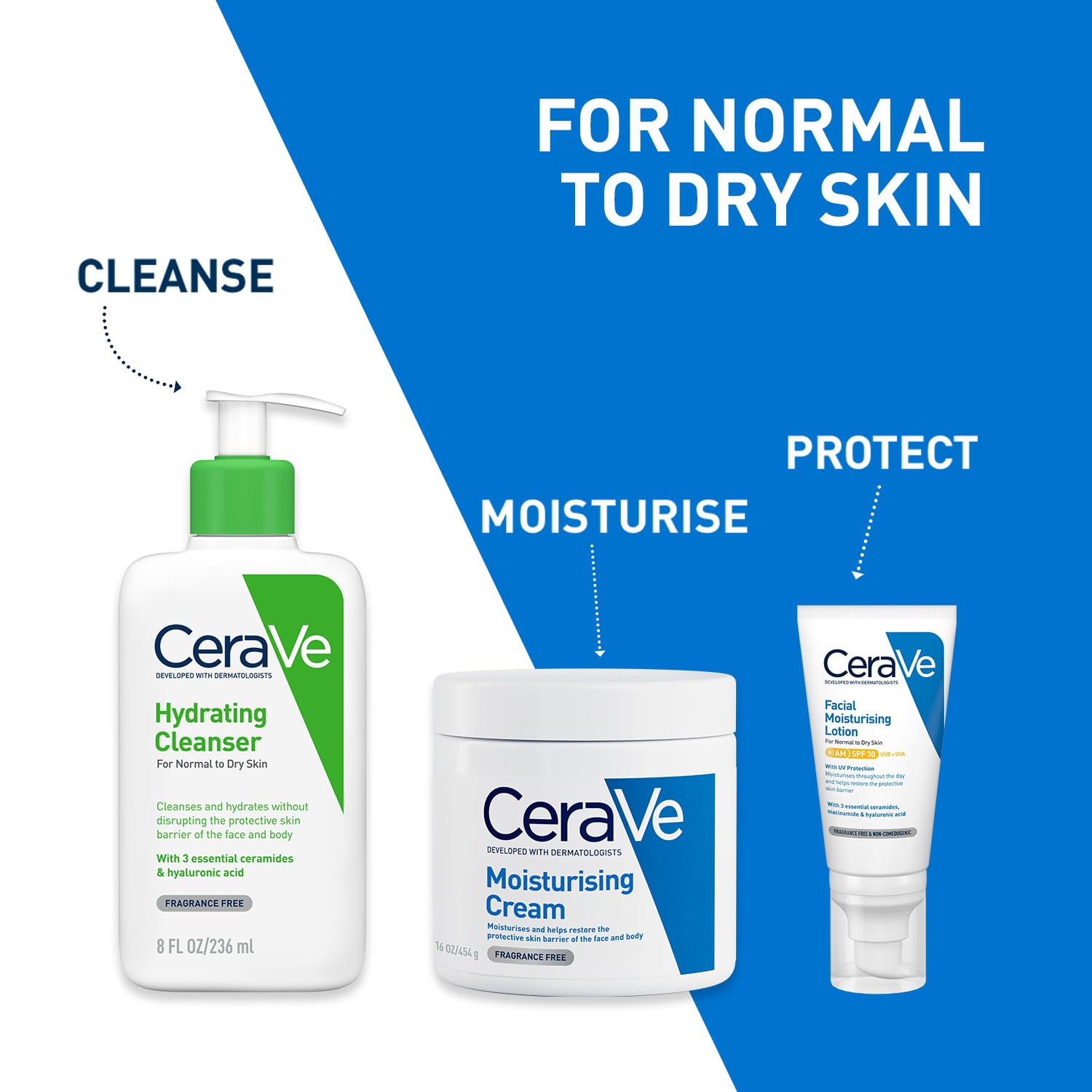 CeraVe AM Facial Moisturizing Lotion For Normal to Dry Skin (52ml) - Broad Spectrum SPF 30 Sunscreen | Non-Comedogenic, Paraben-Free And Fragrance-Free Lotion