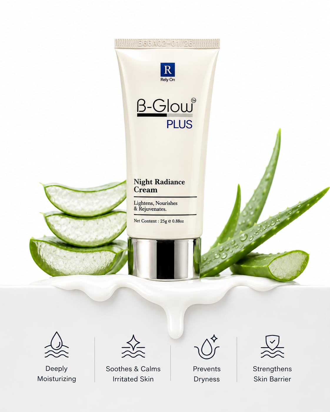 Plus Night Radiance Cream, Nourishes & Rejuvenates, Silver,25g