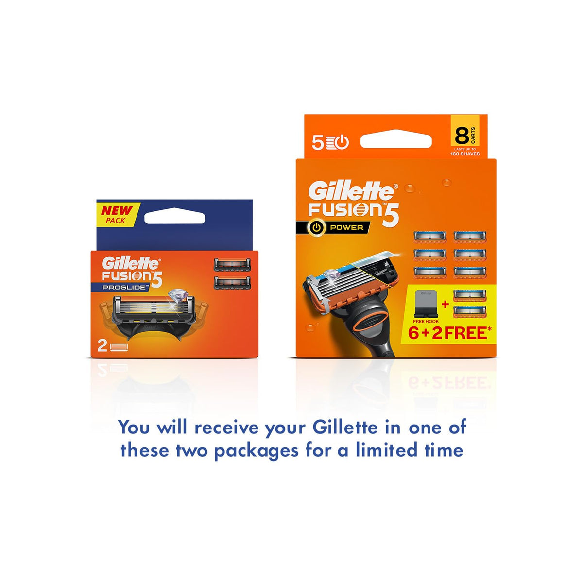 Gillette Fusion Power Blades For Men With Styling Back Blade - 8 Count For Perfect Shave And Perfect Beard Shape 8 count (Pack of 1) Blades