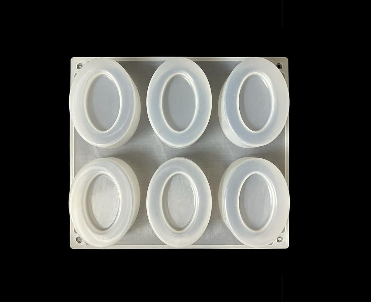 Silicone Pears Soap White Mould, 6 Cavity for Handmade Soap Making