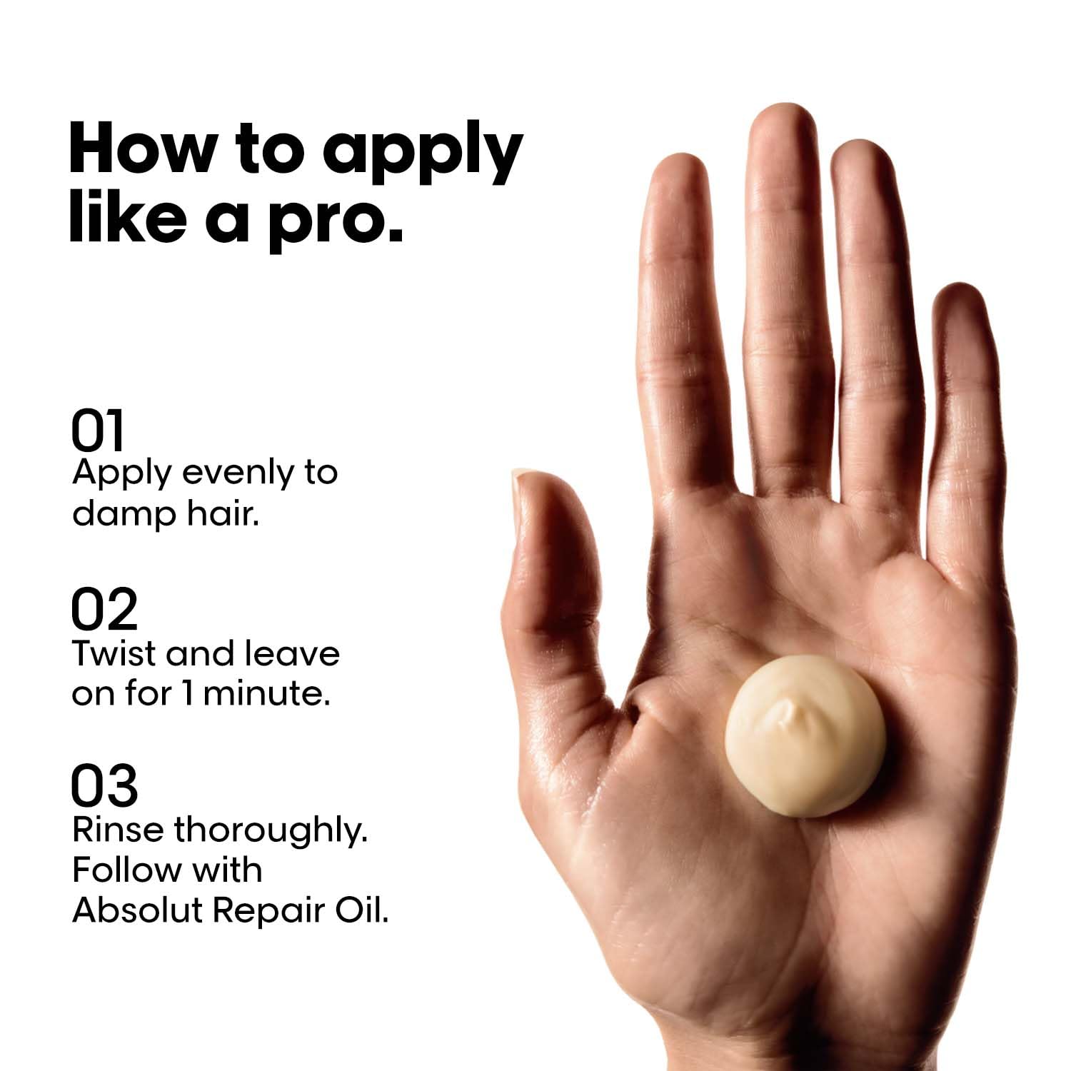 L'Oréal Professionnel Absolut Repair Mask for Dry & Damaged Hair | Professional mask for Strengthening and Repairing Hair, 13x resistance to hair damage | With Protein & Omega-9 For Men & Women, 250ml