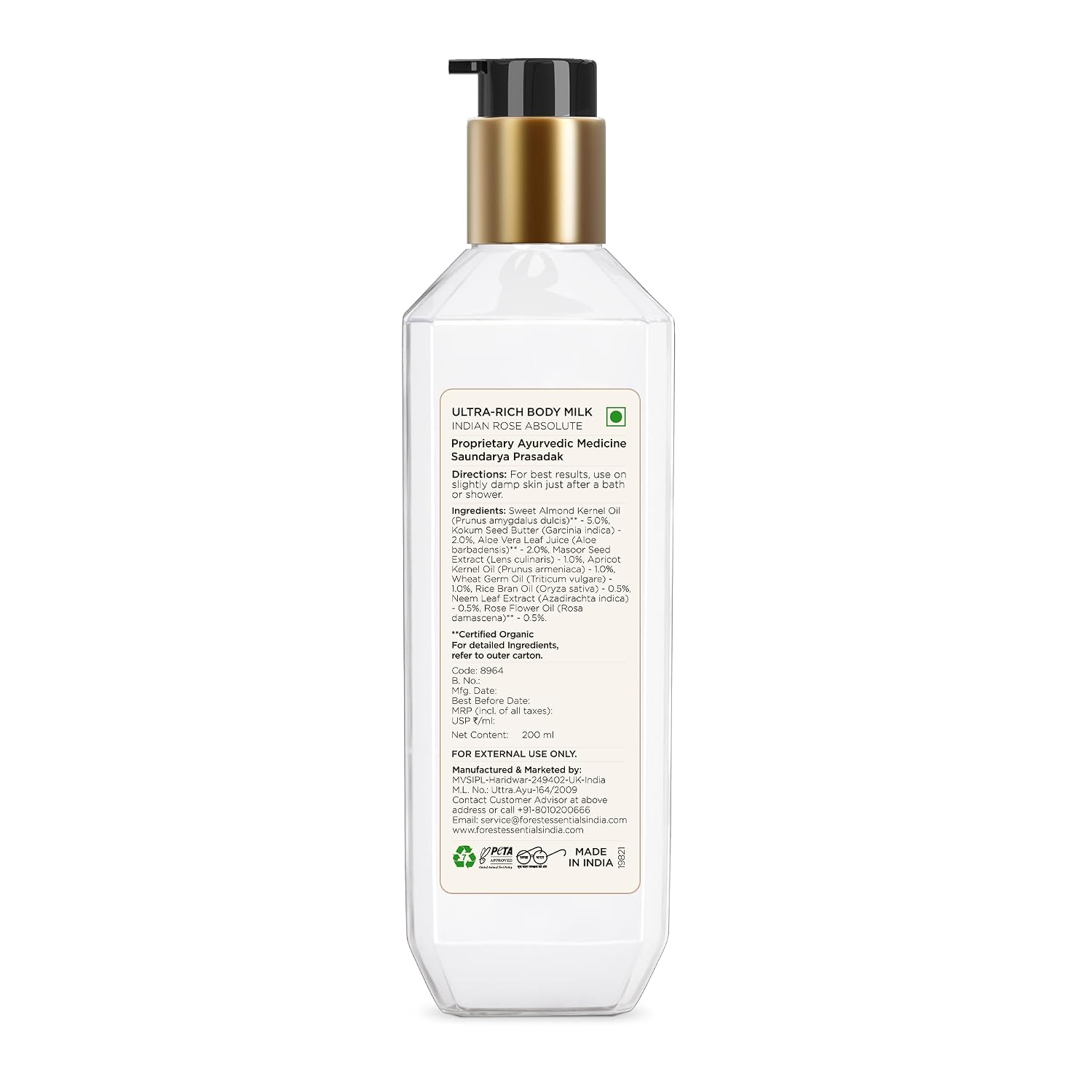 Forest Essentials, Natural Moisturizing Body Lotion|| Ultra-Rich Body Milk