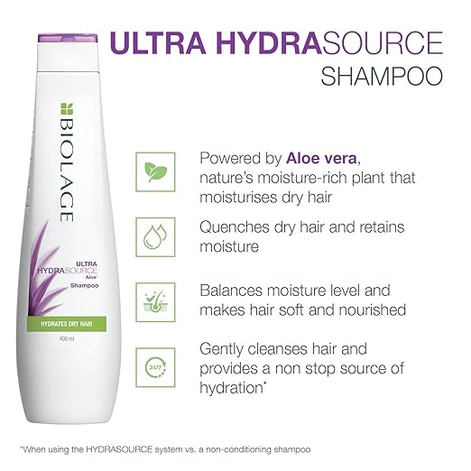 MATRIX BIOLAGE Biolage Hydrasource Shampoo | Paraben Free|Hydrates & Moisturizes Dry Hair | For Dry Hair 200ml