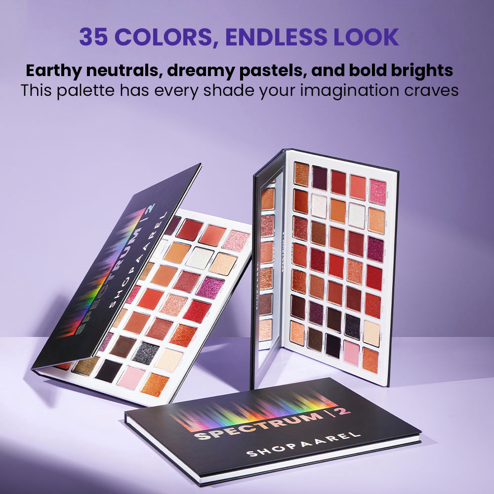 Shopaarel Spectrum-2 35 Color Eyeshadow Palette (45.5g)