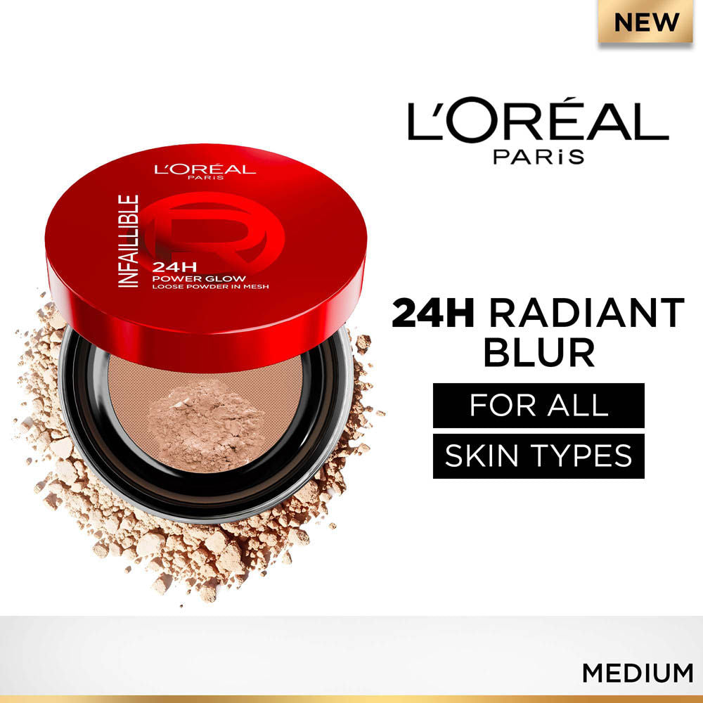 L’Oreal Paris Infallible 24H Power Glow Finishing Powder - Medium (9.5g)