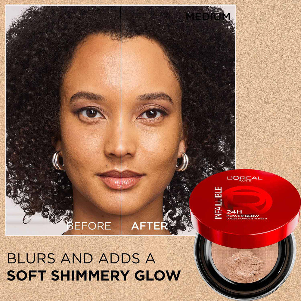 L’Oreal Paris Infallible 24H Power Glow Finishing Powder - Medium (9.5g)