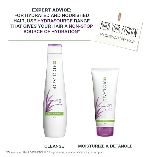 MATRIX BIOLAGE Biolage Hydrasource Shampoo | Paraben Free|Hydrates & Moisturizes Dry Hair | For Dry Hair 200ml