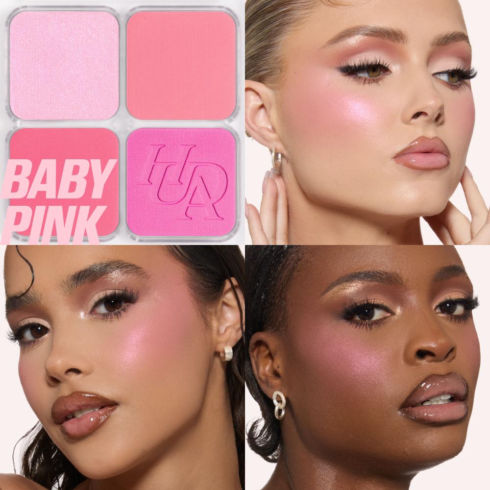Huda Beauty Blush Filter Blurring Blushlighters Palette - Baby Pink (7.5g)