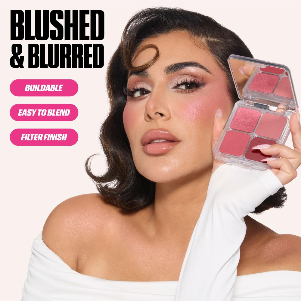 Huda Beauty Blush Filter Blurring Blushlighters Palette - Baby Pink (7.5g)