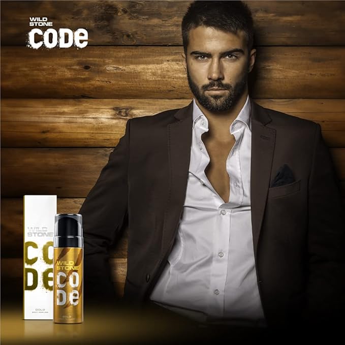 Wild Stone CODE Gold Long Lasting No Gas Perfume Body Spray For Men 120ml