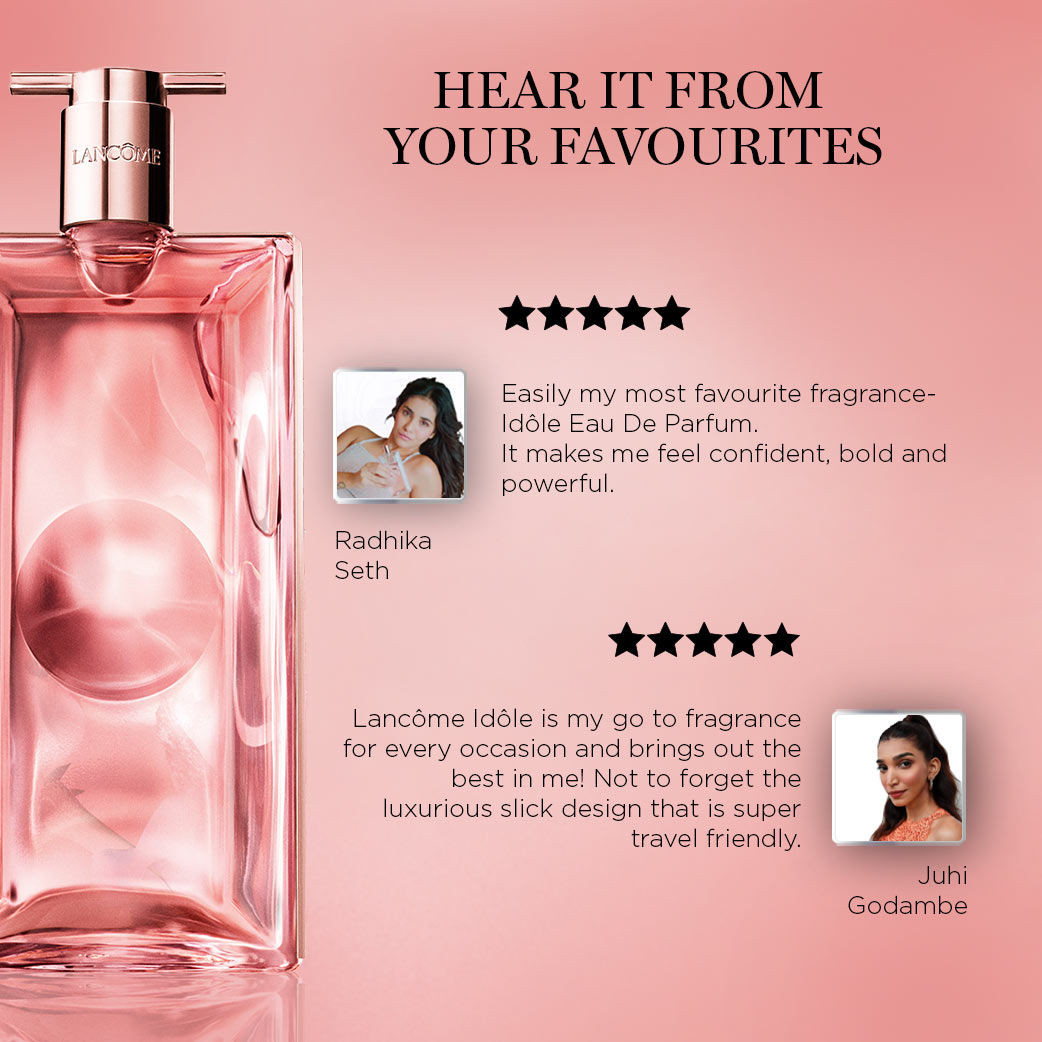 Lancome Idole Eau De Parfum Best Seller Luxury Perfume With Four Roses, Jasmine and Chypre Accord (100ml)