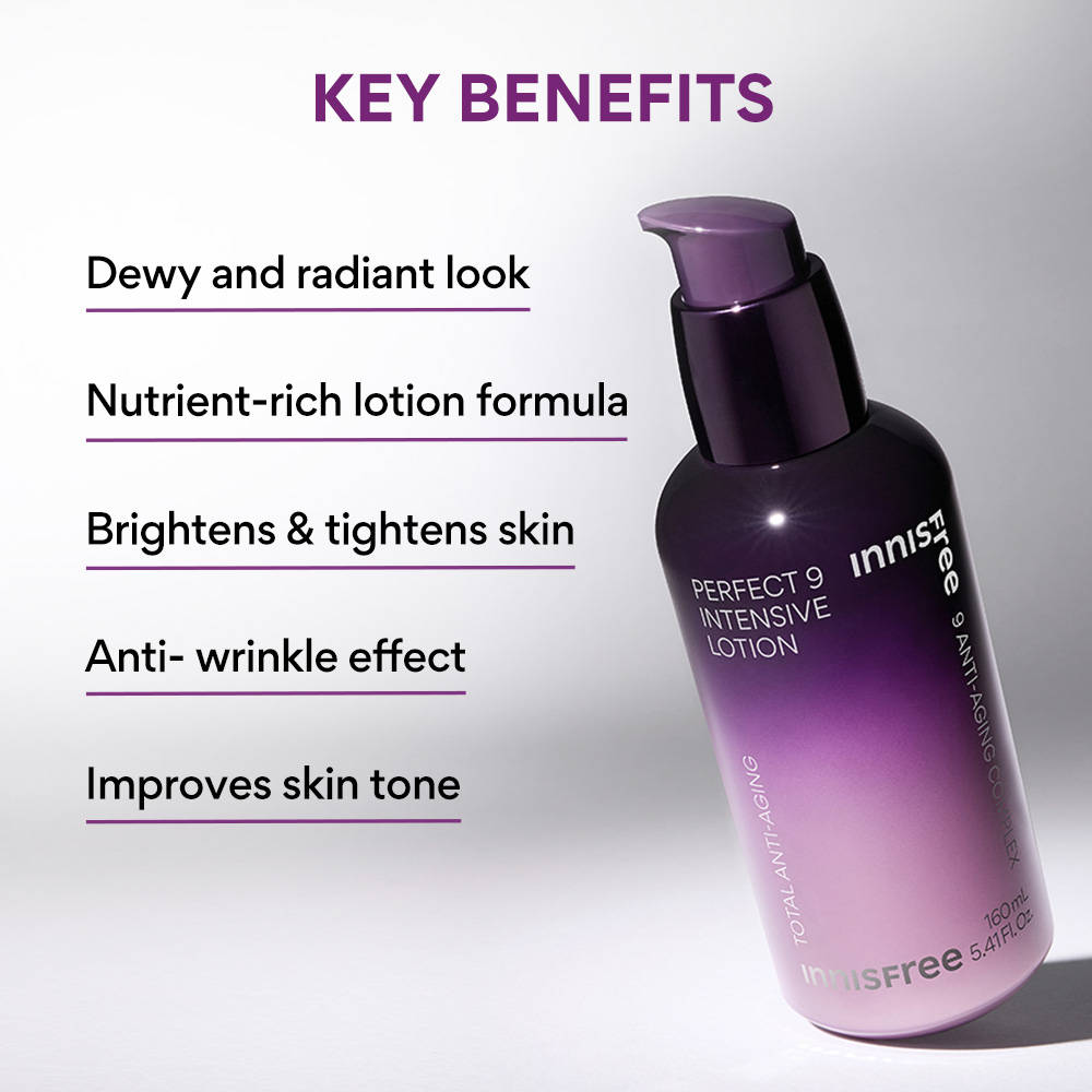 Innisfree Perfect 9 Intensive Lotion - Anti-Aging & Firm Skin
