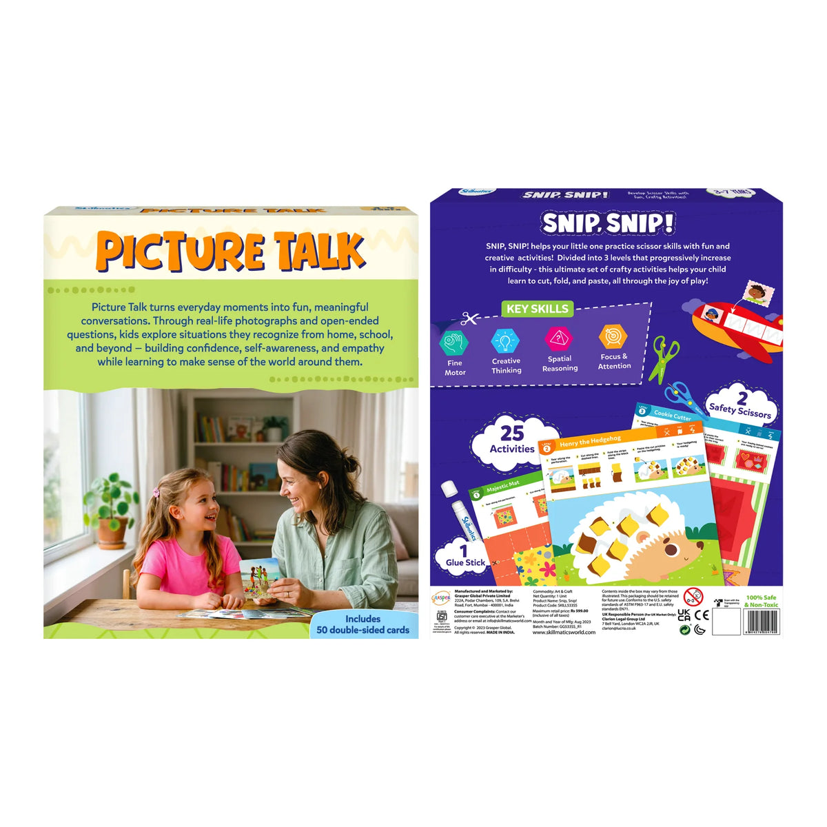 Skillmatics Craft & Conversation Bundle (ages 3-9)