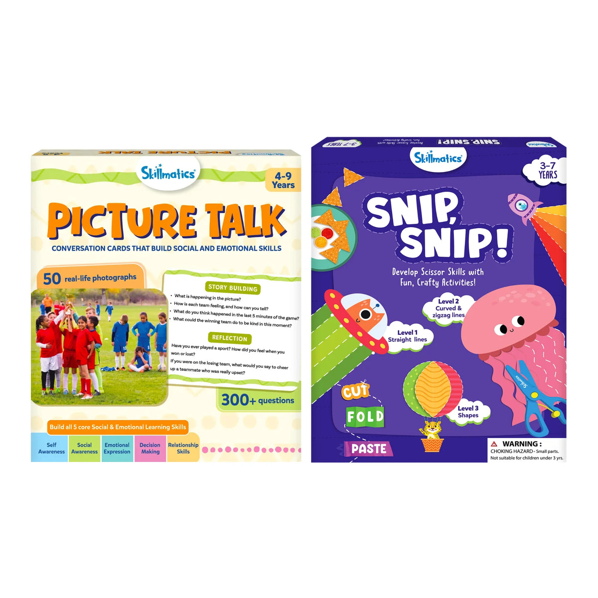 Skillmatics Craft & Conversation Bundle (ages 3-9)