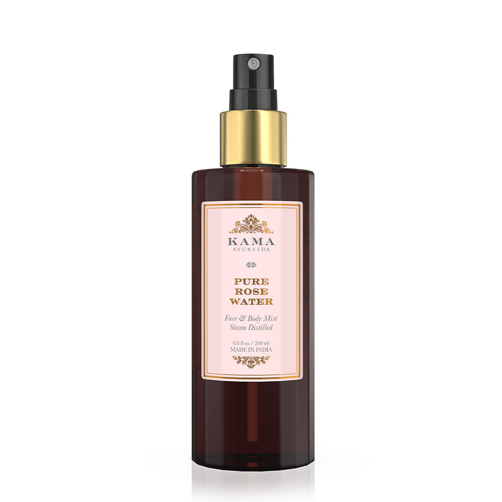 Kama Ayurveda Pure Rose Water Toner- Tightens Pores & Balances pH (200ml)