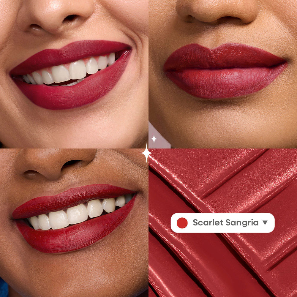 Nykaa Superlight Lip Cloud Airy Mousse Matte Liquid Lipstick for Lip & Cheek - Scarlet Sangria (5ml)