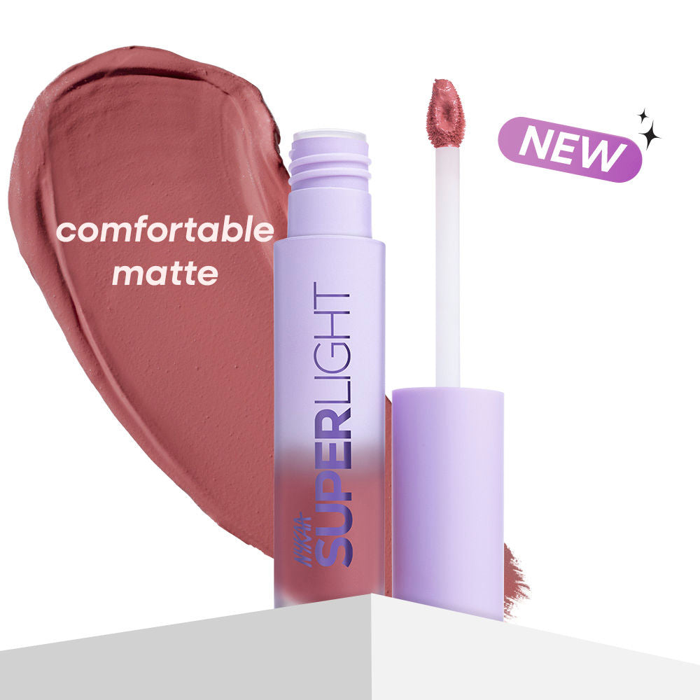 Nykaa Superlight Lip Cloud Airy Mousse Matte Liquid Lipstick for Lip & Cheek - Pink lemonade (5ml)