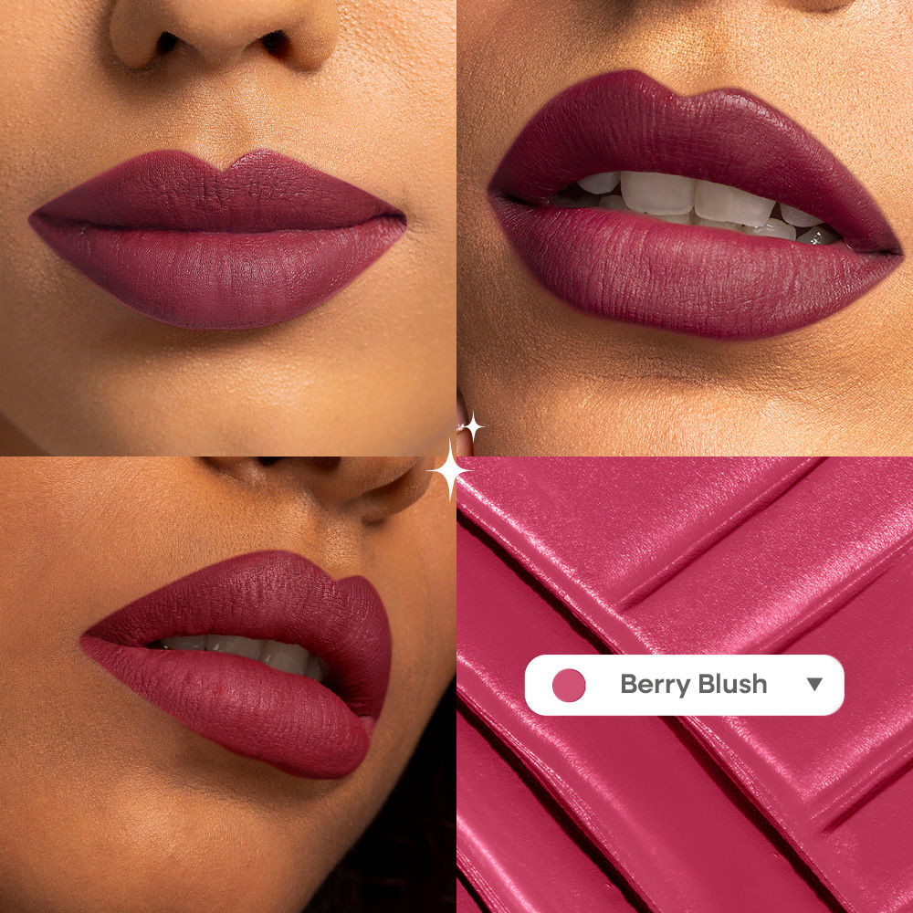 Nykaa Superlight Lip Cloud Airy Mousse Matte Liquid Lipstick for Lip & Cheek - Berry Blush (5ml)