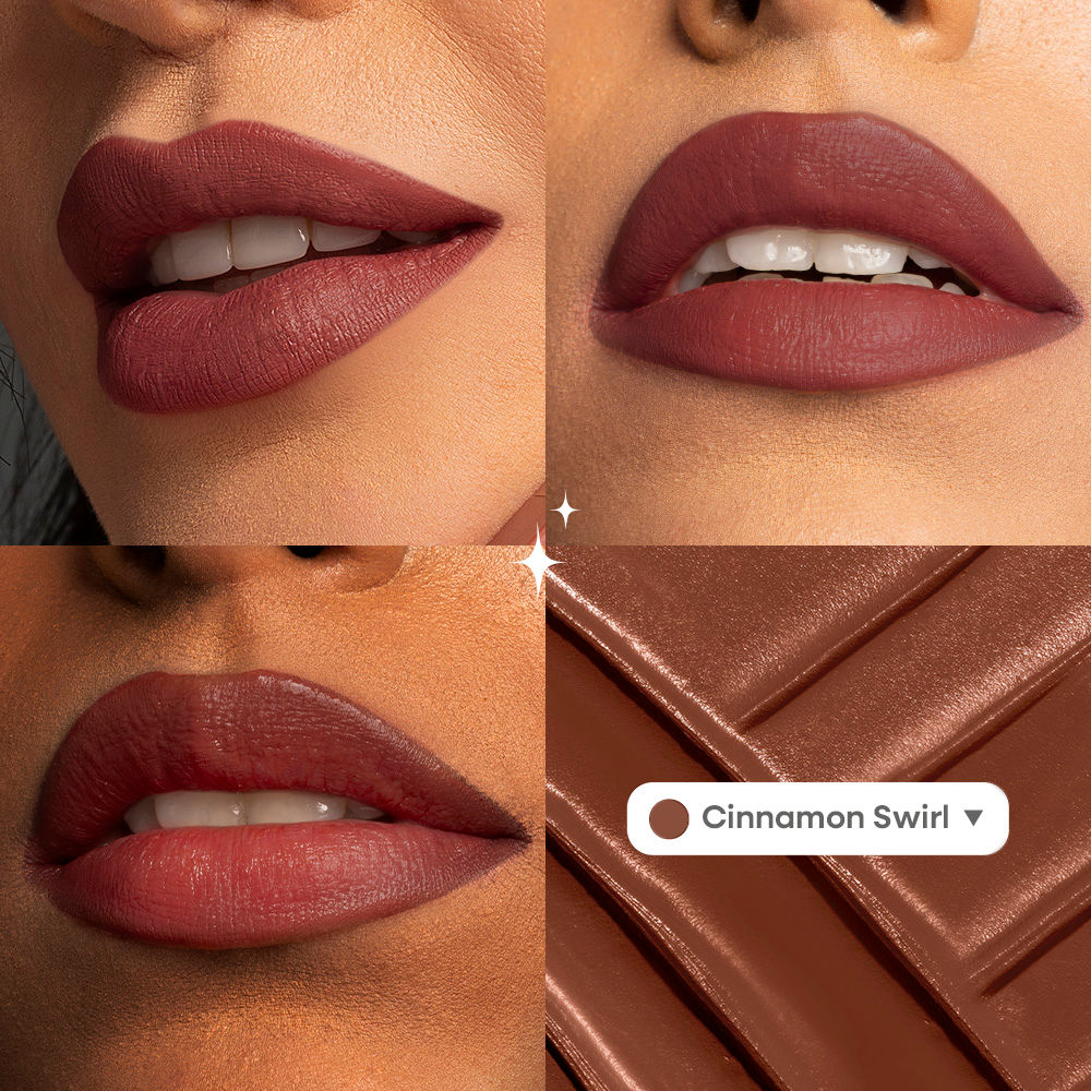 Nykaa Superlight Lip Cloud Airy Mousse Matte Liquid Lipstick for Lip & Cheek - Cinnamon Swirl (5ml)