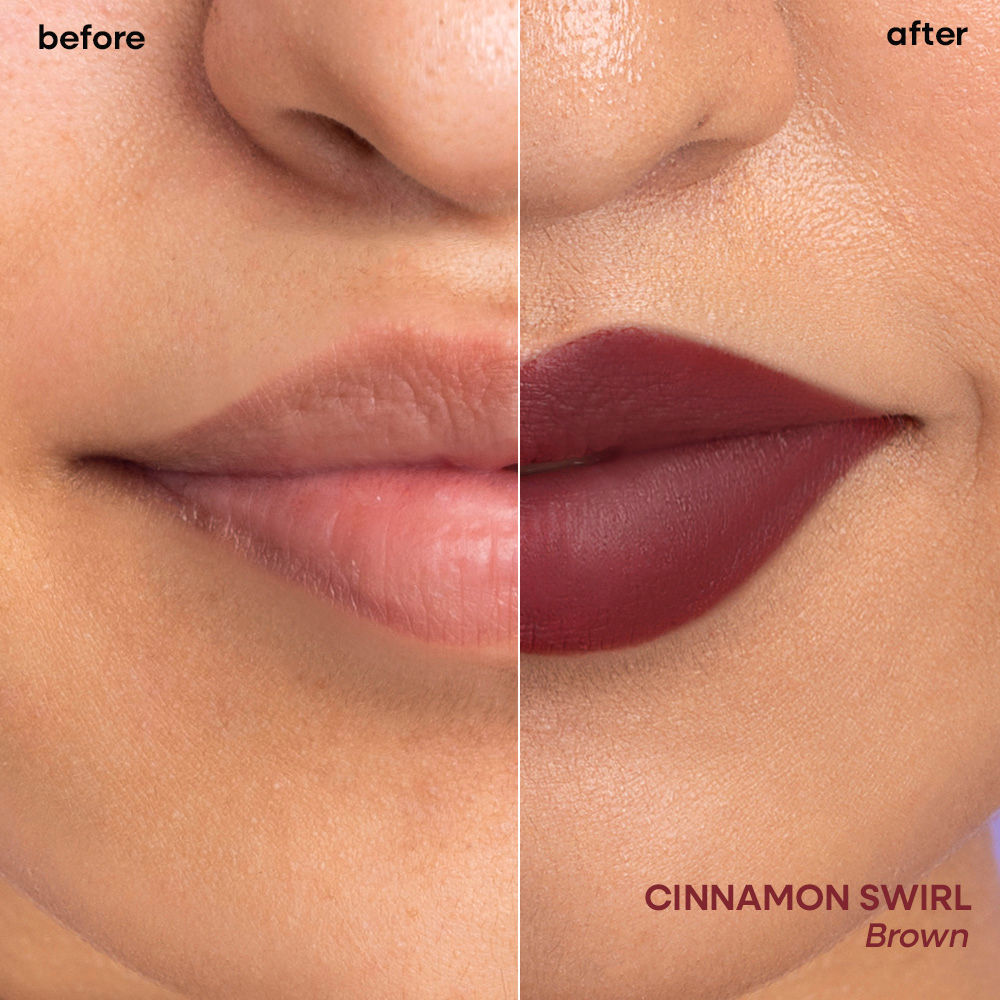 Nykaa Superlight Lip Cloud Airy Mousse Matte Liquid Lipstick for Lip & Cheek - Cinnamon Swirl (5ml)