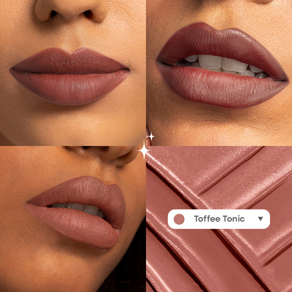 Nykaa Superlight Lip Cloud Airy Mousse Matte Liquid Lipstick for Lip & Cheek - Toffee Tonic (5ml)
