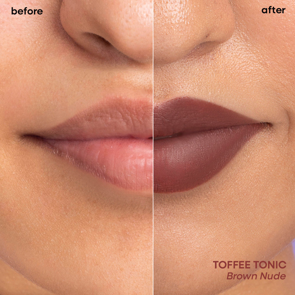 Nykaa Superlight Lip Cloud Airy Mousse Matte Liquid Lipstick for Lip & Cheek - Toffee Tonic (5ml)