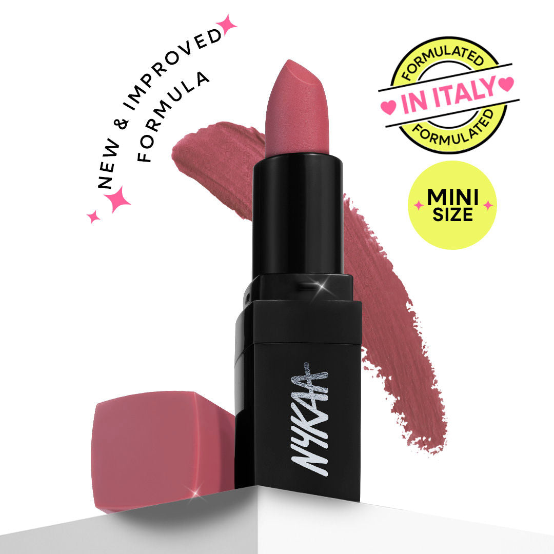 Nykaa Ultra Matte Mini Lipstick - Highly Pigmented Comfortable Matte Finish - Diana 06 (1.6g)