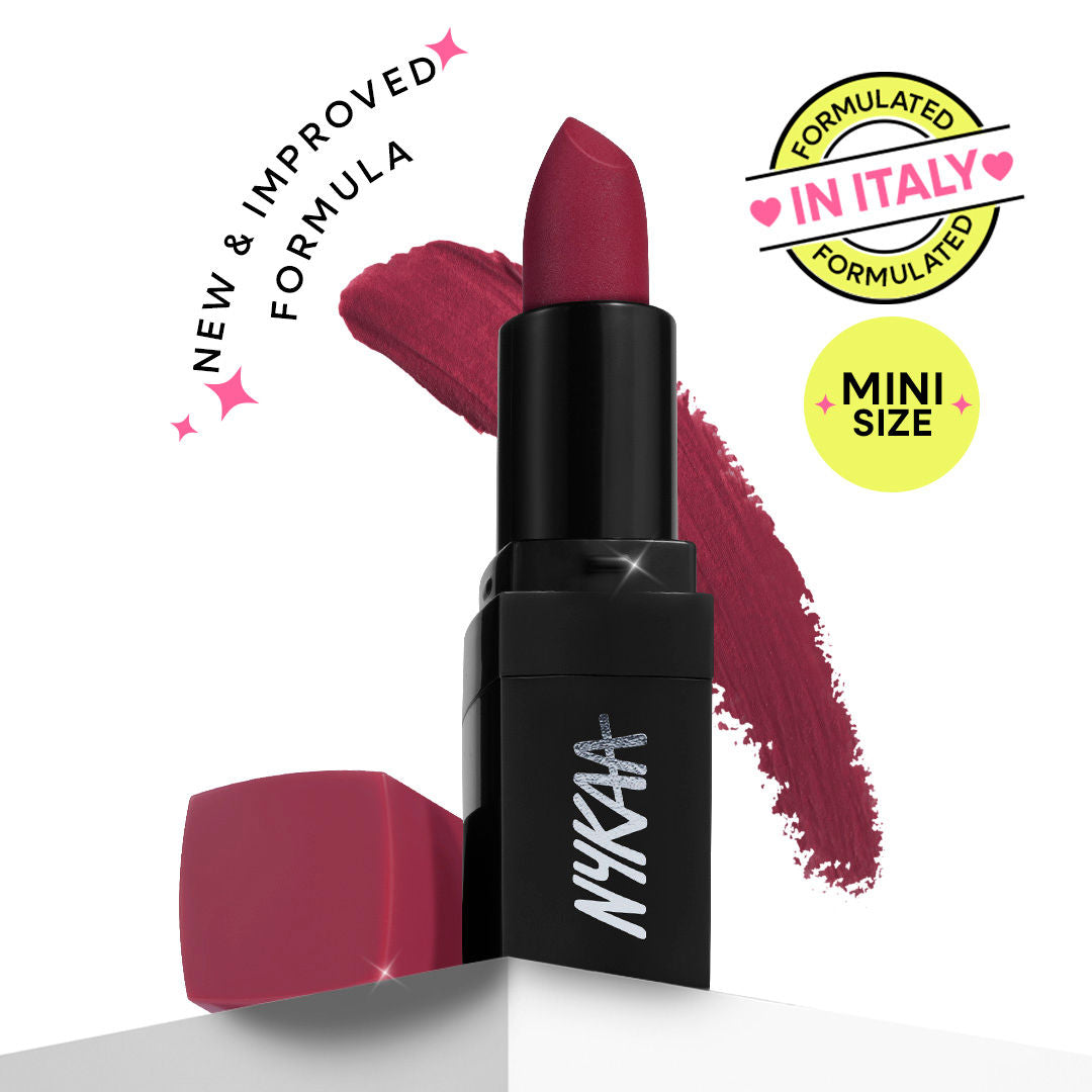 Nykaa Ultra Matte Mini Lipstick - Highly Pigmented Comfortable Matte Finish - Cleopatra 08 (1.6g)