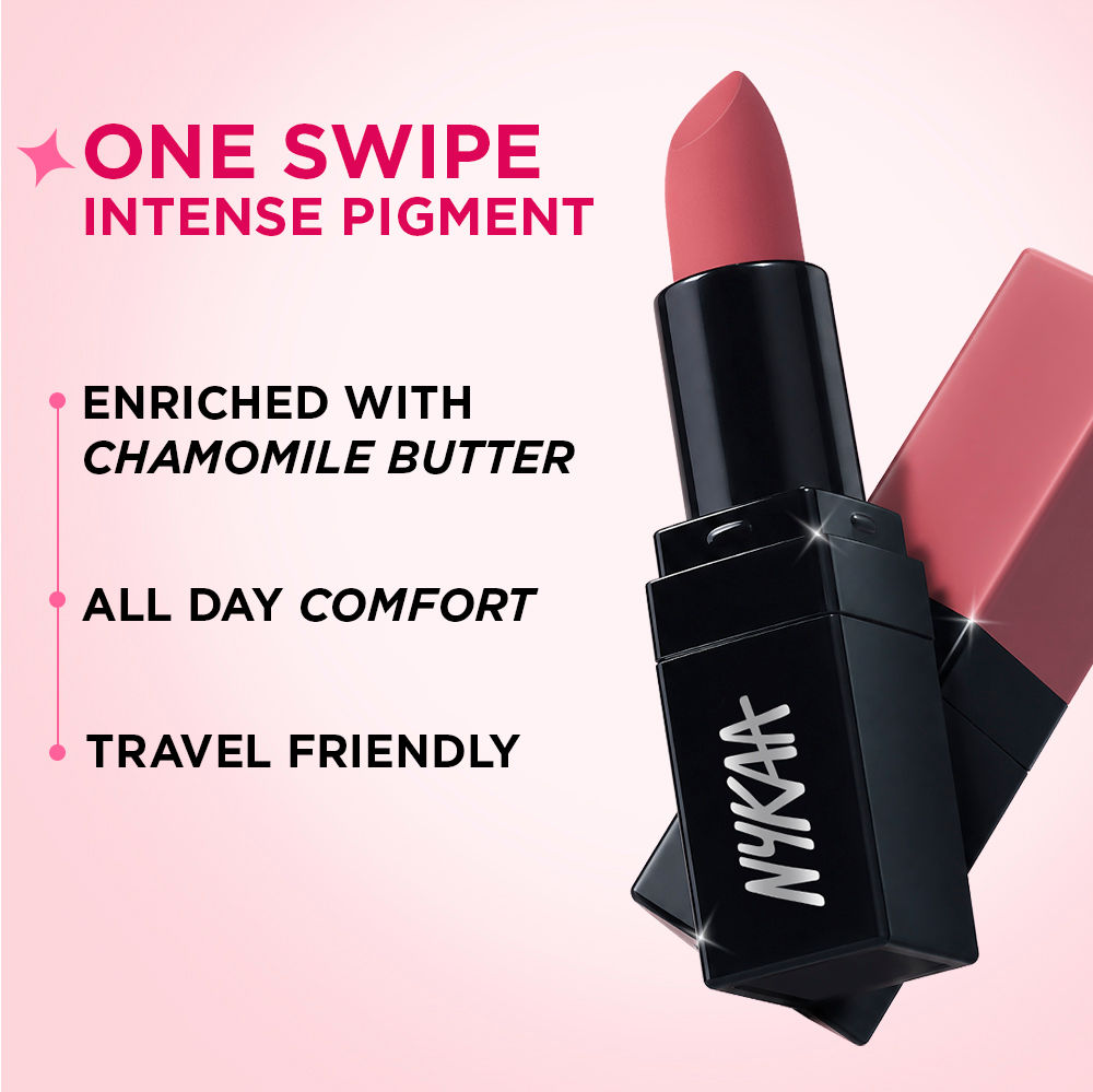 Nykaa Ultra Matte Mini Lipstick - Highly Pigmented Comfortable Matte Finish - Cleopatra 08 (1.6g)