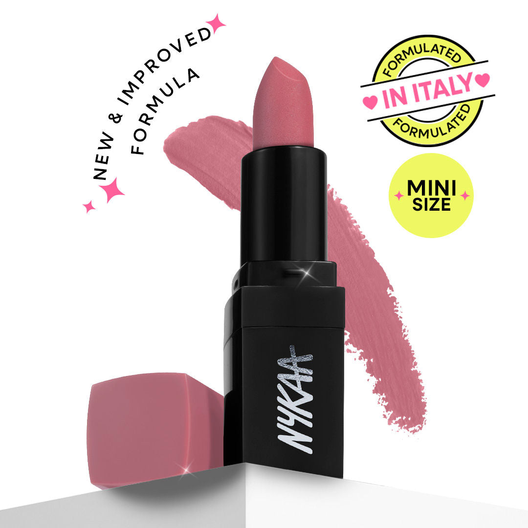 Nykaa Ultra Matte Mini Lipstick - Highly Pigmented Comfortable Matte Finish - Helena 12 (1.6g)